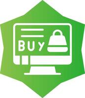 Online Shopping Creative Icon Design vector