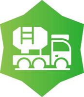 Mixer Truck Creative Icon Design vector