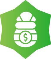 Money Bag Creative Icon Design vector