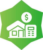 Home Loan Calculator Creative Icon Design vector