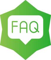 FAQ Creative Icon Design vector