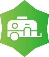 diseño de icono creativo de caravana vector