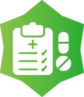 Medical Prescription Creative Icon Design vector