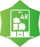 Ar Puzzle Creative Icon Design vector