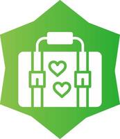 Suitcase Creative Icon Design vector