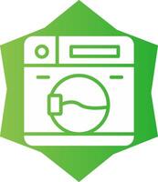 Washing Machine Creative Icon Design vector