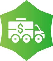 Bank Truck Creative Icon Design vector