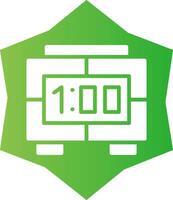 Digital Clock Creative Icon Design vector