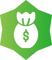 Money Bag Creative Icon Design vector