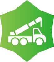 Crane Truck Creative Icon Design vector