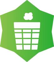 Trash Bin Creative Icon Design vector