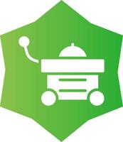 Food Cart Creative Icon Design vector