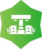 Petrol Station Creative Icon Design vector