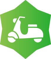 diseño de icono creativo de scooter vector