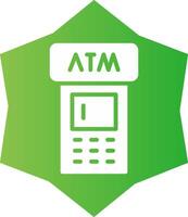 ATM Machine Creative Icon Design vector