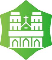 Notre Dame Creative Icon Design vector