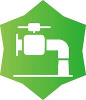 Faucet Creative Icon Design vector