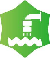 diseño de icono creativo de aguas residuales vector