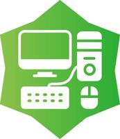 Computer Creative Icon Design vector