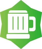 Pint Of Beer Creative Icon Design vector