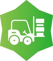 Forklift Creative Icon Design vector