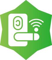 Door Lock Creative Icon Design vector