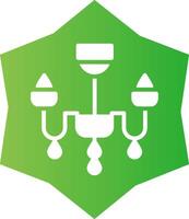 Chandelier Creative Icon Design vector