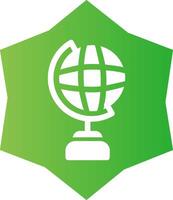 Globe Stand Creative Icon Design vector