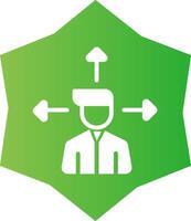 Outsource Management Creative Icon Design vector