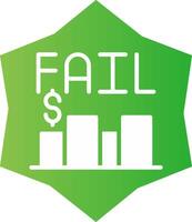 Business Fail Creative Icon Design vector