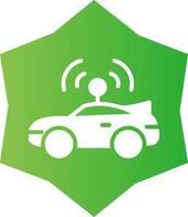 Autonomous Vehicle Creative Icon Design vector