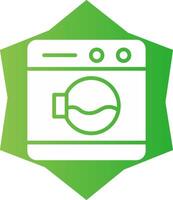 Washing Machine Creative Icon Design vector