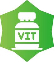 diseño de icono creativo de vitaminas vector