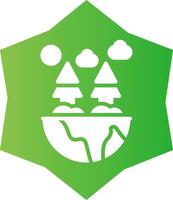 Green Environment Creative Icon Design vector