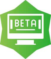 Beta Creative Icon Design vector