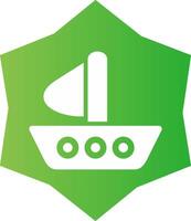 Boat Creative Icon Design vector