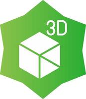 3D Object Creative Icon Design vector