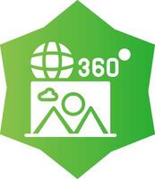 360 Image Creative Icon Design vector