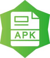 apk creativo icono diseño vector