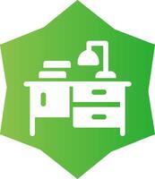 Study Table Creative Icon Design vector