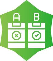 AB Testing Creative Icon Design vector