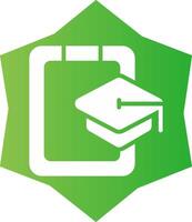 Online Courses Creative Icon Design vector