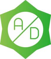 Ad Blocker Creative Icon Design vector