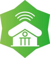 Smart Home Creative Icon Design vector