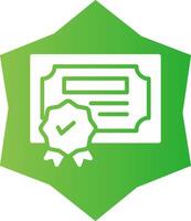 Certification Creative Icon Design vector