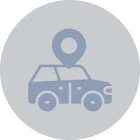 Car Location Creative Icon Design vector