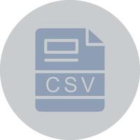 CSV Creative Icon Design vector