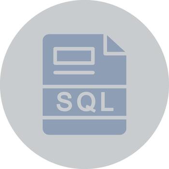 SQL Creative Icon Design vector