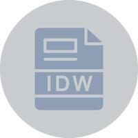 idw creativo icono diseño vector