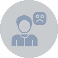 Sad Creative Icon Design vector